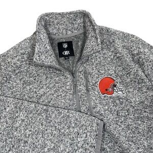 NFL x Darius Rucker Full Zip Gray Fleece Cleveland Browns NWOT Size XL